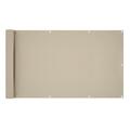 PVC Balkon Sichtschutz blickdicht Balkonverkleidung 75 x 600 cm creme