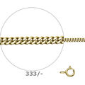 Panzerkette 333er Gelbgold Massiv fein Gold Kette Echtschmuck 0,83 1,4 mm E-