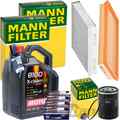 MANN INSPEKTIONSPAKET+5L MOTUL EFE 5W30 ÖL passend für OPEL COMBO+TOUR 1.4 95 PS