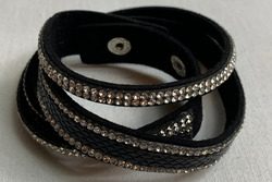 Wickelarmband mit Strasssteinen MODESCHMUCK Damen Armband