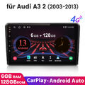 Für Audi A3 S3 RS3 2003-13 Android13 DAB 64G 4G+WIFI AM BT Autoradio Carplay GPS