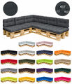 Palettenkissen Set Palettensofa Palettenpolster Sitzkissen Rückenkissen 120x8...