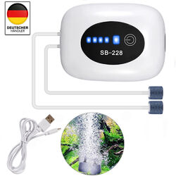 Leise Teich Belüfter Luftpumpe Aquarium Sauerstoff Oxygen Pumpe Membranpumpe DHL