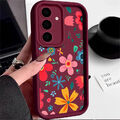 Hülle Für Samsung S24 Ultra S23 FE S22 S21 A54 A55 A15 Buntes Blume Schutz Case