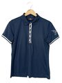 BOGNER Polo-Shirt Damen Gr. DE 36 blau-weiß Casual-Look