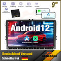 9" Autoradio Carplay Android 12 GPS Navi RDS 2+32G für VW GOLF 5 6 Passat Touran