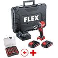 Flex PD 2G 18.0-EC LD/2.5 Set Kompakter 2-Gang Akku-Schlagbohrschrauber 18,0 V