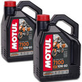 2x 4-Liter MOTUL 7100 10W-60 MOTORRAD 4-Takt MOTOR-ÖL SYNTHETISCH JASO MA2