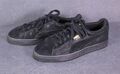 Puma Suede Damen Mädchen Sneaker Sportschuhe Gr. 37,5 schwarz gold Leder SB2439