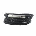 Lederkette Lederband Leder-Armband 4 mm Herren Halskette 17 - 100 cm geflochten