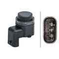 1x Sensor, Einparkhilfe HELLA 6PX 358 141-271 passend für BMW