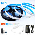 24V 1M-5M Tuya Smart Life WiFi RGB+CCT COB LED Stripe Leiste Streifen Band+Trafo