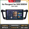 64GB Autoradio Android 13 Carplay GPS Navi WIFI DAB+ Für Peugeot 508 2011-2018