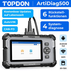 🔥TOPDON AD500 Profi KFZ OBD2 Diagnosegerät Auto Scanner 4 System SAS ABS SRS DE