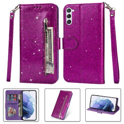 Glitzer Klapp Tasche HandyHülle Flip Case Für Samsung S24 S23+ S22 S21 S20 Ultra