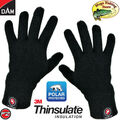 DAM EFFZETT Outdoor Handschuhe - Thermo Strickhandschuhe mit 6mm Fleece Futter