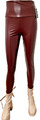 Sexy Leggings in Lederoptik Größe L Bordeaux slim fit