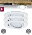 Paulmann Einbauleuchte Nova Coin Plus Set 3x6W Dimmbar schwenkbar in 5 Farben