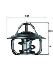 MAHLE TX 1 79D Thermostat, Kühlmittel für AUDI DAEWOO OPEL VAUXHALL VW