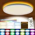 36W RGB LED Deckenleuchte Dimmbar Deckenlampe Sternenhimmel mit Fernbedienung TL
