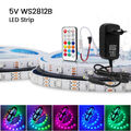 DC5V WS2812B LED Streifen Strip 5M WS2812 RGB Leiste Licht 5050 SMD Adressierbar