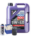 Motoröl 5W40 LIQUI MOLY Synthoil High Tech 5L+MAHLE Ölfilter +Spülung