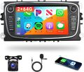 Für Ford Focus Mondeo MK4 C/S-Max 2+64G Android 13 Carplay Autoradio GPS +Kamera