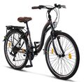 24 26 28 Zoll Damen Herren Kinder Fahrrad StVZO Citybike Shimano 21 Gangschaltun