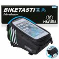 BIKETASTIX Fahrradtasche Rahmentasche Oberrohrtasche Handyhalter Wasserdicht