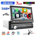 DAB+ Carplay 1 DIN 7" Android 13 Autoradio Mit Bluetooth GPS Navi WIFI FM Player