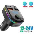 Bluetooth FM Transmitter KFZ Auto Radio MP3 Player Dual USB Ladegerät Adapter