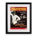 Pulp Fiction-Poster signiert von Uma Thurman und John Travolta. Gerahmt