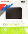 Toshiba Canvio 2TB - 2000 GB externe USB 3.0 Festplatte PC TV Laptop 2,5 Zoll