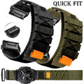 Quickfit Rugged Nylon Armband Für Garmin Fenix 7 7X 6 6X Epix Pro 5 5X Plus 3 HR