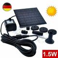 Solarpumpe Springbrunnen Teichpumpe Brunnen Wasserspiel Gartenbrunnen Fontäne DE