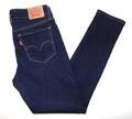 Levi's - Damen 711 Skinny Ankle Cropped Fit Jeans 28"W x 28"L Indigoblau 8/10