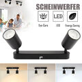 Deckenstrahler 2 Flammig Schwenkbar Deckenlampe GU10 Deckenleuchte Wandspot DHL