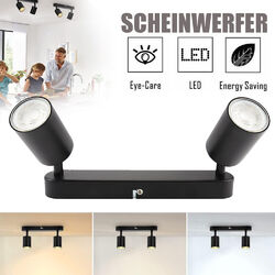 Deckenstrahler 2 Flammig Schwenkbar Deckenlampe GU10 Deckenleuchte Wandspot DHL