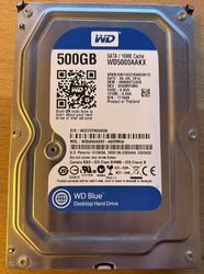 Western Digital WD Blue 500GB SATA HDD (WD5000AAKX) - S.M.A.R.T Werte OK