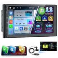 7" Autoradio 8 Kern 2 Din Android 13 CarPlay GPS Navi DSP BT WIFI 6+128GB DAB+