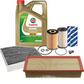 BOSCH Inspektionspaket 4L CASTROL EDGE 5W30LL Öl für VW EOS BlueMotion 2.0TDI16V