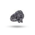 Steam Punk Biker Reiters Gothic Maschine Räder Skull 925 Sterlingsilber Men Ring