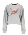 Guess Jeans Baumwoll-Logo-Sweatshirt mit Strass-Details  -  Sweaters  - Gray