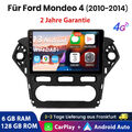 128G Android 13 autoradio Carplay Für Ford Mondeo MK4 DAB GPS NAVI RDS BT 4G FM