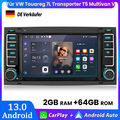 Für VW Touareg 7L Transporter T5 Multivan V Carplay Autoradio GPS NAVI BT 2+64GB