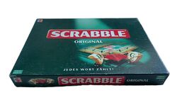 Mattel Spiele Scrabble Original jedes Wort zählt Ausgabe 1999 vollständig