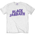 Black Sabbath - Wavy Logo White T-Shirt Gr. M