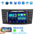 Autoradio Für Mercedes Benz CLS E-Class W211 W219 Android13 Carply 4+64G RDS SWC