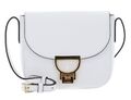 COCCINELLE Arlettis Crossbody Grained Leather Umhängetasche Brillant White weiß