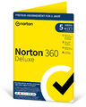 Norton 360 Deluxe 2025 5 Geräte 1 Jahr PC Win Mac Android Internet Security PKC